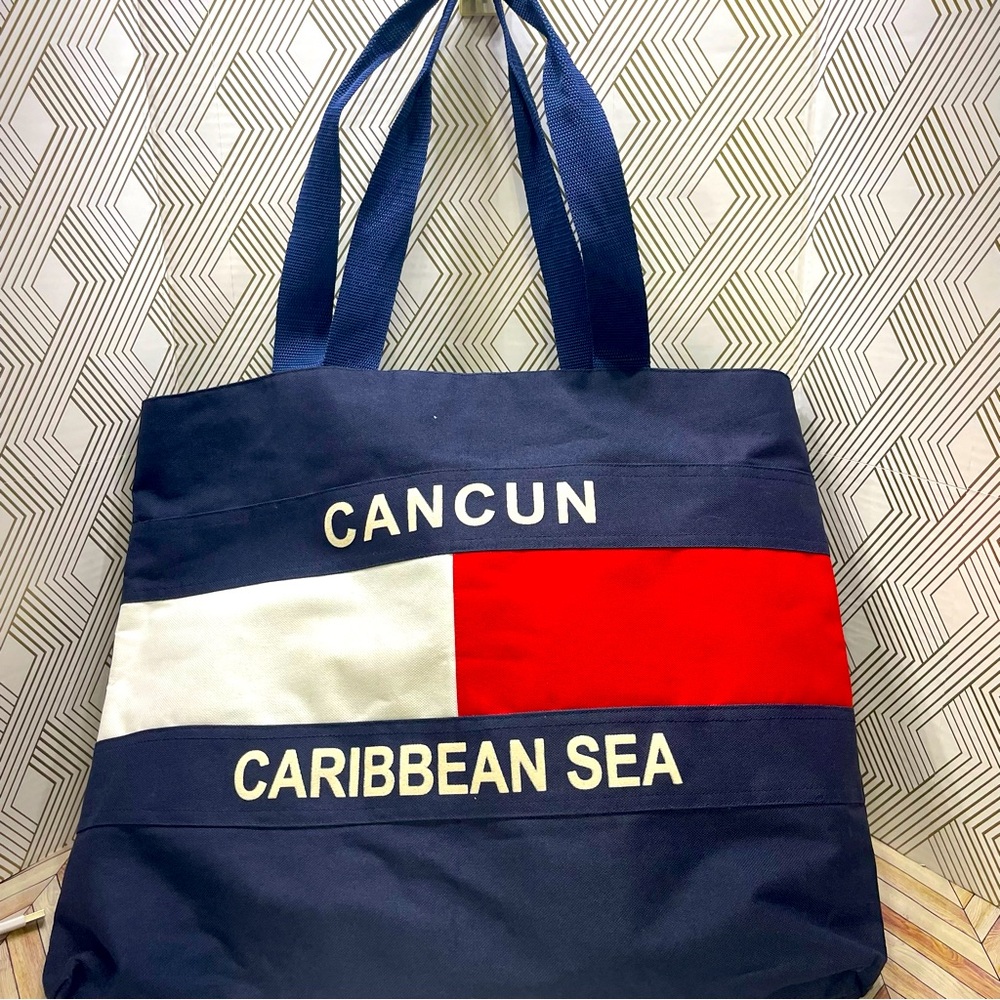 CANCUN CARIBBEAN SEA BAG WITH ZIPPER O14